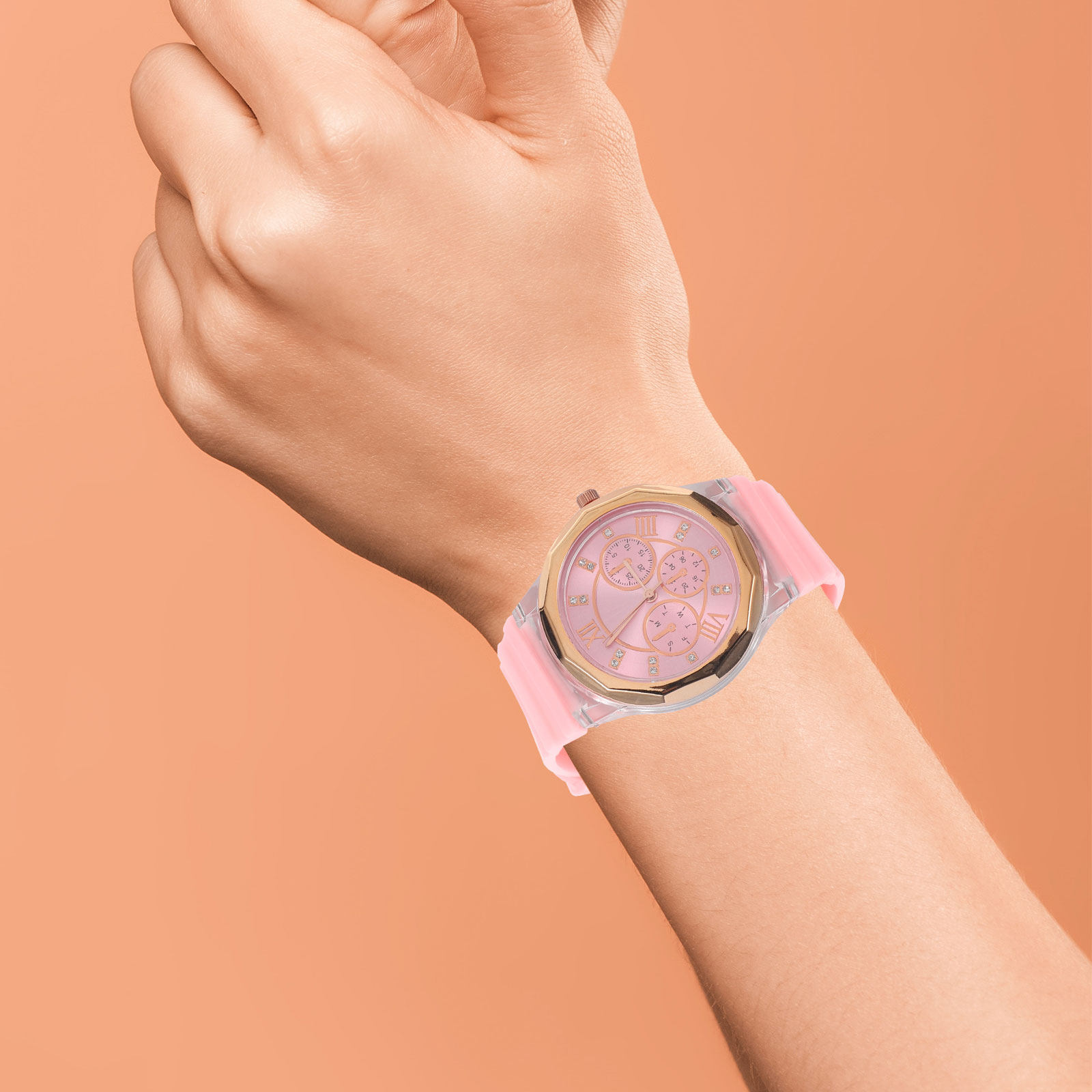 Luxury Watch Gift For Her - ساعة كوارتز نسائية بتصميم فراشة، حزام