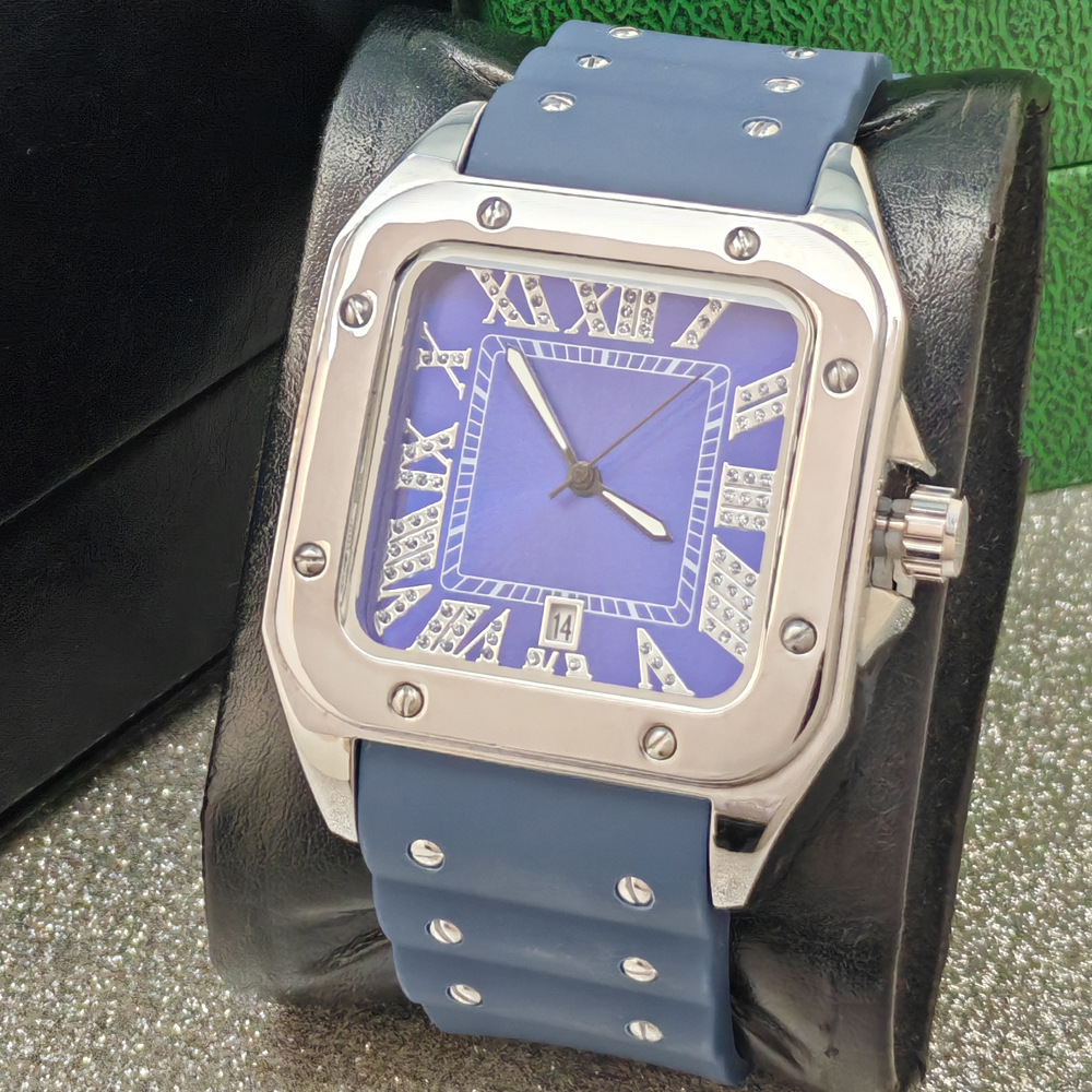 Luxury Watch Iceberg - ساعة كوارتز زرقاء بتصميم شخصي رائج