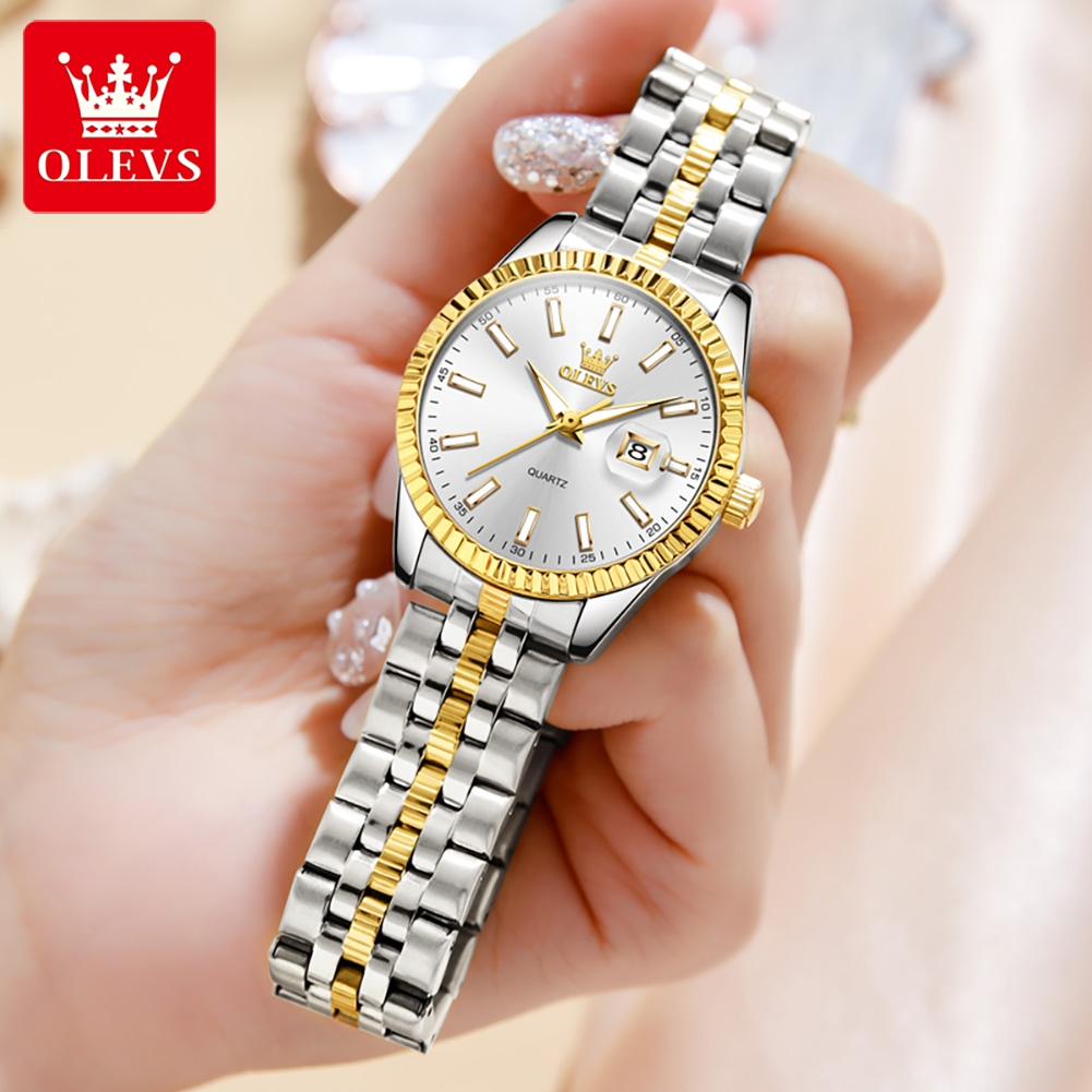 ساعة OLEVS 5593 للسيدات من الف - مراجعة Luxury Watch Top 10 وسعره