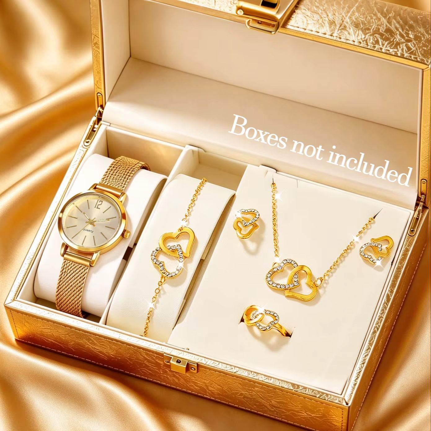 مجموعة من 6 قطع من الساعات الن - مراجعة Luxury Watch Gift For Her وسعره