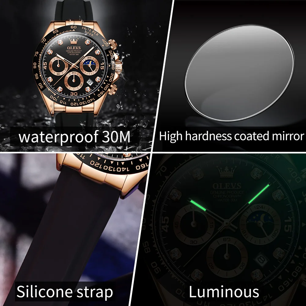 ساعة رجالية OLEVS 2875 كرونوغر - مراجعة Luxury Watch Investment وسعره